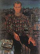 Christopher Wood Self portrait oil painting on canvas